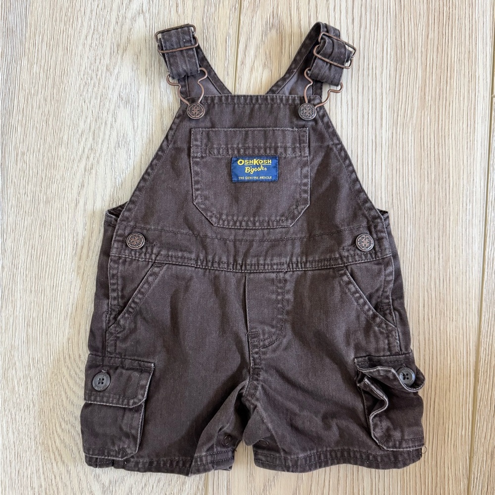 OshKosh B'gosh Dark Brown Baby Overalls